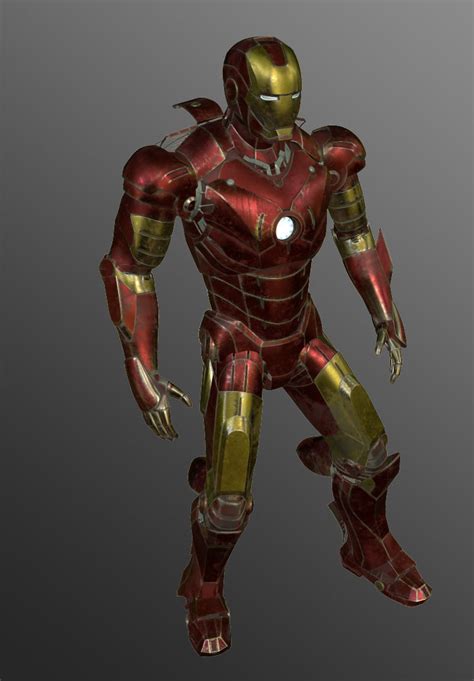 Iron Man 3d Model Animated Rigged Max Tga