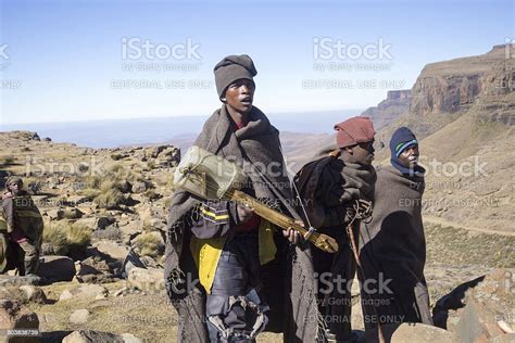 Basotho Men In Sani Pass Lesotho Stock Photo Download Image Now
