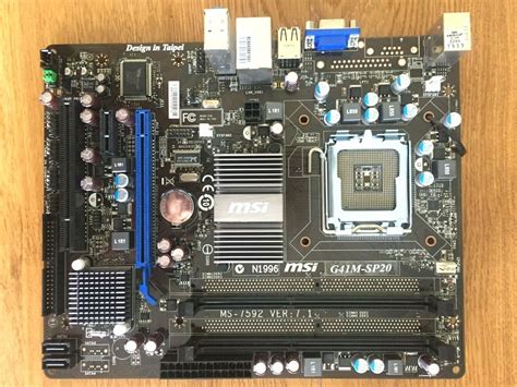 Msi Ms 7592 Ver 71 G41m Sp20 Lga775 Motherboard With Io Free Shipping