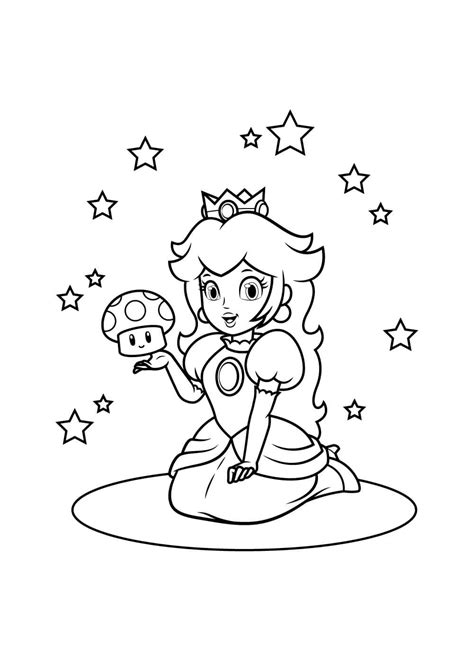 Mario Cargando A La Princesa Peach Para Colorear Imprimir E Dibujar Dibujos Colorear Com