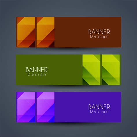 Abstract Modern Stylish Banners Set 261611 Vector Art At Vecteezy