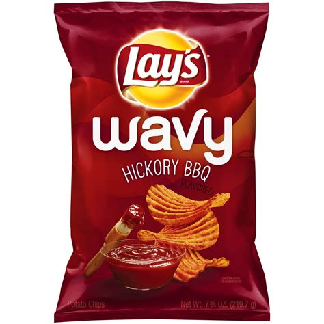 Lays Wavy Hickory Bbq Potato Chips 775 Oz