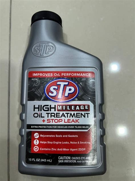 Ready Stock Stp High Mileage Oil Treatment Stop Leak Car Accessories Accessories On Carousell