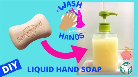 Diy Liquid Hand Soap Easy Steps Homemade Hand Wash From Bar Soap To Liquid Hand Soap Youtube