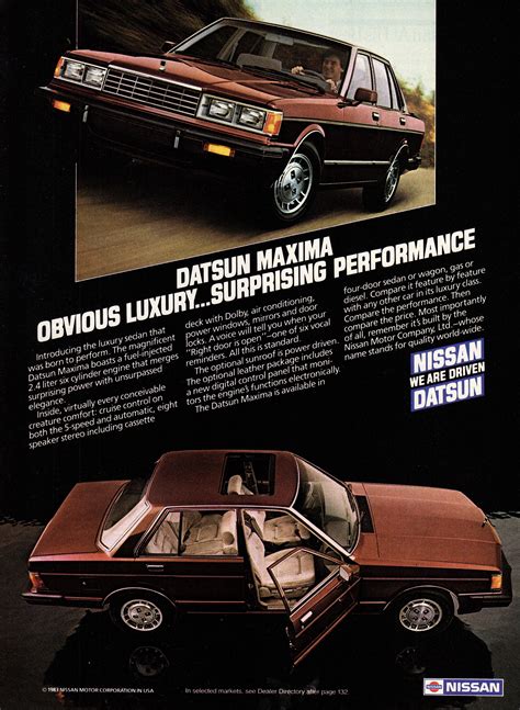 1983 Datsun Maxima Datsun Nissan Maxima Nissan