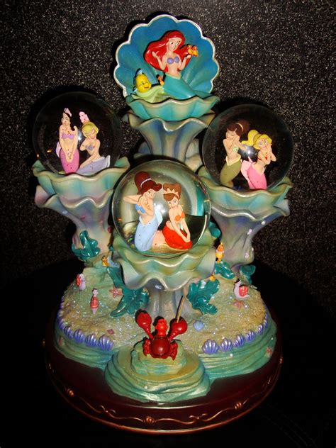 Disney Pixar Fanatics The Little Mermaid Daughters Of Triton Snowglobe