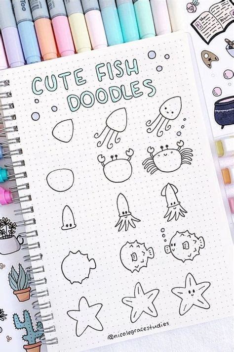 25 Best Step By Step Ocean Doodles For Bullet Journals Crazy Laura