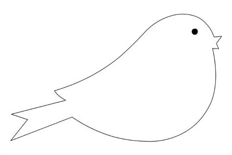 The Outline Of A Bird Is Shown In Black And White