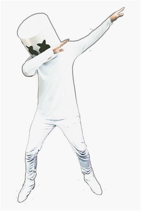 Collection Of Free Marshmello Drawing Dab Marshmello Dab HD Png Download Kindpng