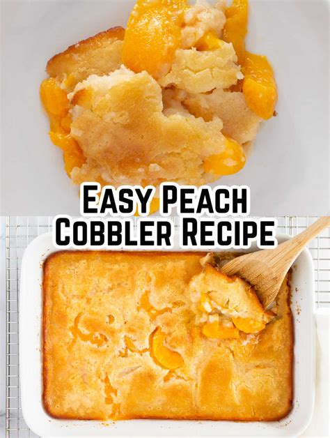 Easy Peach Cobbler Recipe With Canned Peaches Today S Creative Ideas