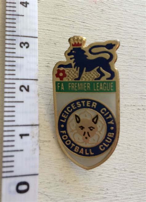Leicester City Premier League Enamel Badge Pre 2001 The Foxes Champions
