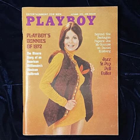 October Playboy Magazine Very Good Playmatesharon Johansen Picclick