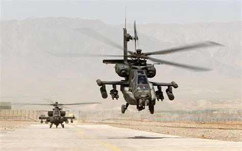 Boeing Ah 64 Apache Helicopters Military Aircraft Desert Wallpapers