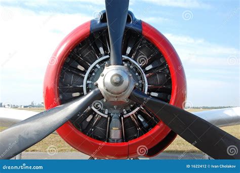 Propeller Front View Of Vintage Airplane Stock Photo Image Of Classic