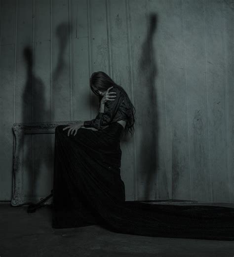 Ashley Joncas Visual Poetry Photoshoot Poses Dark Side