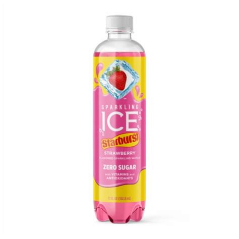 Sparkling Ice Starburst Strawberry Flavored Sparkling Water 17 Fl Oz