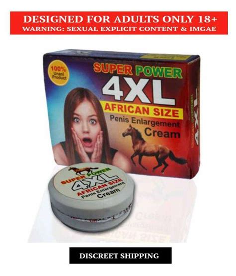 Super Power 4xl African Size Penis Enlargement Cream Pack Of 2 Buy