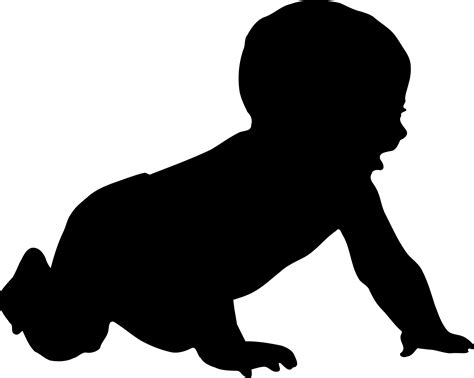 Clipart Baby Silhouette