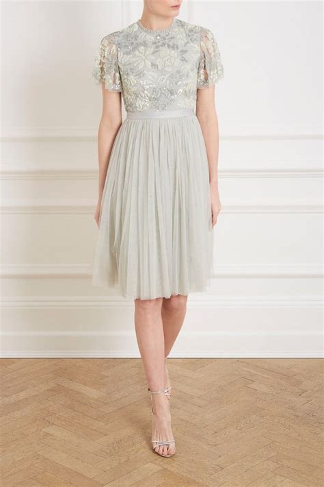 Ss19 Dream Rose Dress In Pistachio From Needle And Thread Needle