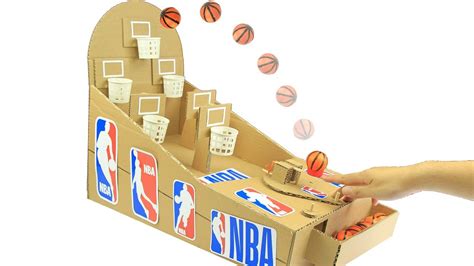 How To Make Nba Basketball Board Game From Cardboard At Home Youtube