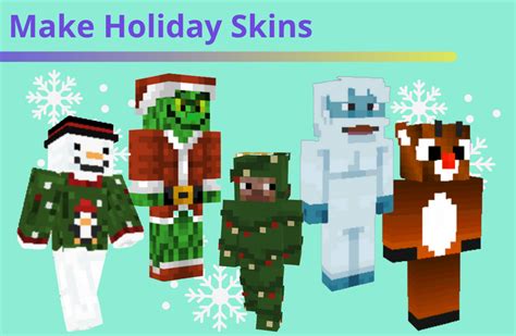 How To Make Holiday Minecraft Skins Create And Learn