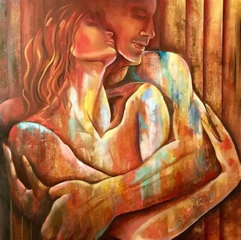 Original Love Painting By Elena Markova Abstract Art On Canvas Love