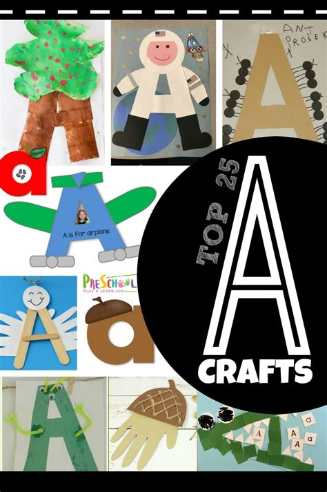 Letter A Crafts Both Uppercase And Lowercase Letter Crafts For