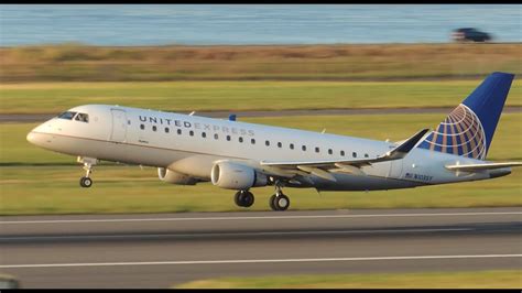 United Express Skywest Embraer Erj 175 N103sy Takeoff From Pdx