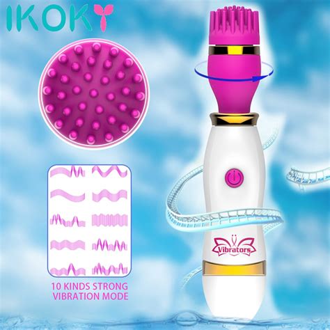 Ikoky Av Stick Sex Toys For Women Thorn Brush Vibrator Adult Products