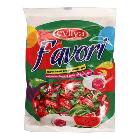 Purchase Evliya Favori Watermelon Flavoured Center Filled Soft Candy, Pouch, 350g Online at ...