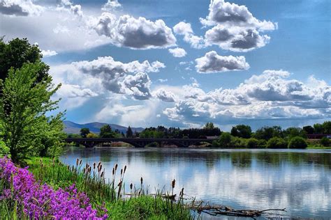 Clouds Over The River Photograph By Lynn Hopwood Fine Art America