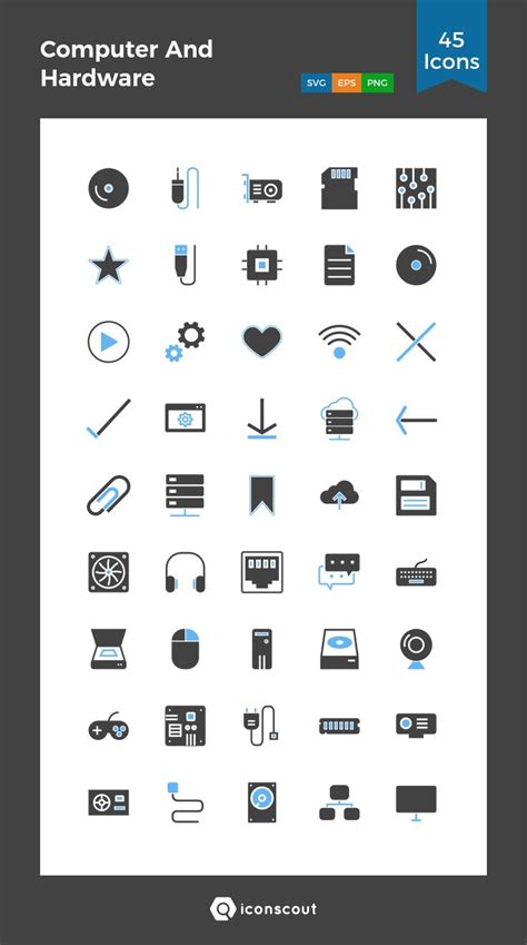 40 cloths & shopping vector icons (.ai +.eps +.psd). Download Computer And Hardware Icon pack - Available in ...
