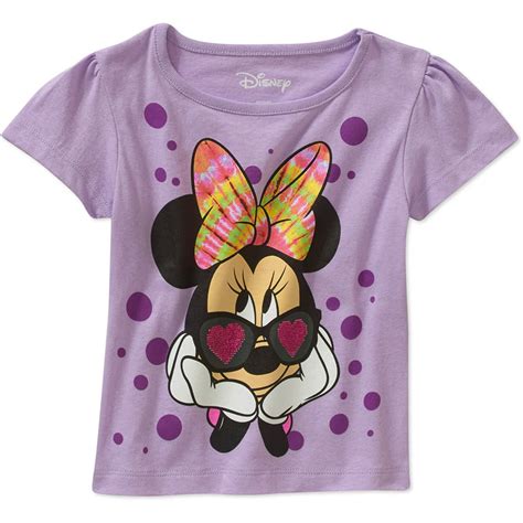 Minnie Mouse Baby Toddler Girl Tie Dye Bow Graphic Tee Shirt