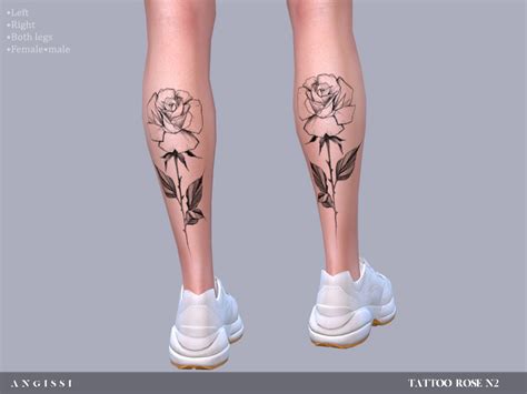 The Sims Resource Tattoo Rose N2