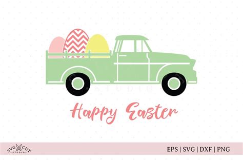 Easter Truck SVG Cut files