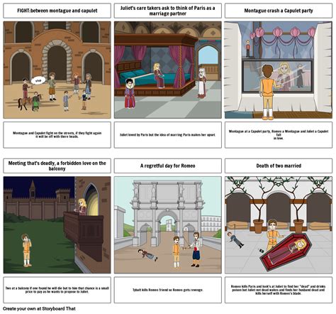 romeo and juliet storyboard by ebd01edf