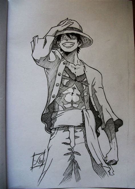 Luffy Ink By Andrian91 One Piece Tattoos One Piece Drawing Manga