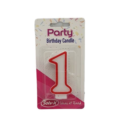 Number 1 Birthday Candle The Natural Bakery