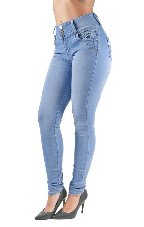 Plus Size Colombian Design Butt Lift Levanta Cola Skinny Denim Jeans Ebay