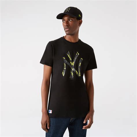 Official New Era New York Yankees Mlb Camo Infill Black T Shirt B1448