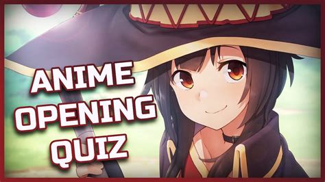 Anime Opening Quiz 100 Openings Very Easy Otaku Youtube