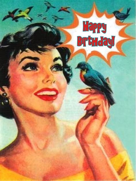 Happy Birthday Retro Pinup