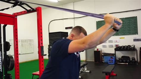 Overhead Band Tricep Extension Youtube