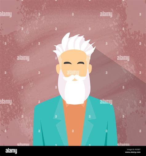 Profile Icon Male Avatar Man Hipster Style Fashion Stock Vector Image