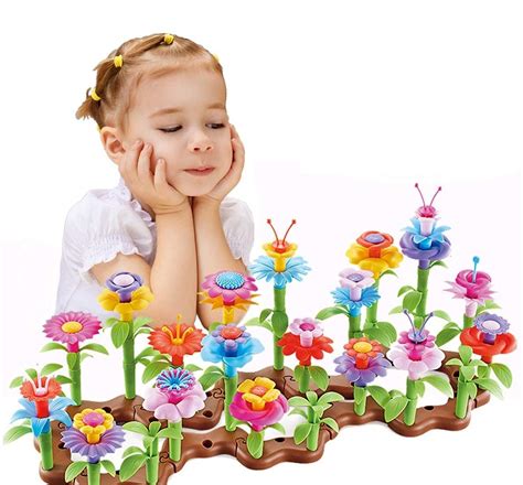 Toys Bhoomi 104 Pcs Grow Your Own Flowers Garden Building Toys For Girls Stem Toy Gardening