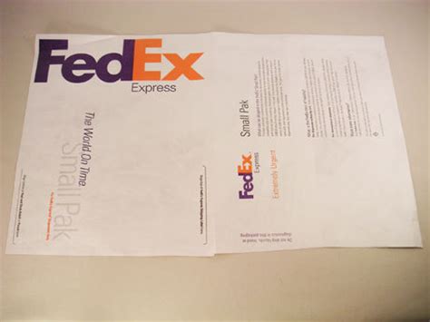 If you are a customer with a regularly scheduled pick up, you can order suppllies by calling the 800 number. Make a Kite with a FedEx Mailing Envelope - Craftfoxes