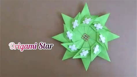 Origami 8 Point Star With Cross Paper Ornament 折纸八角星 Youtube