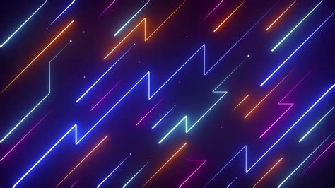 Abstract Glowing Neon Lines Live Wallpaper Wallpaperwaifu
