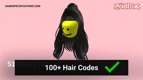 Roblox Hair Id Codes 2020 Roblox Hair Codes Ids For Black White
