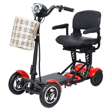 Lightweight Foldable Mobility Scooter Mobile Wheelchair Portable